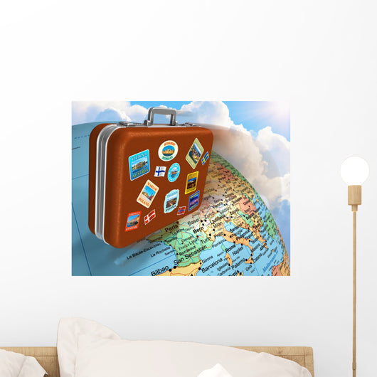 Travel around World Concept Wall Decal
