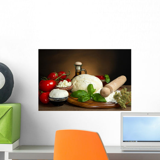 Ingredients for Pizza Wall Decal