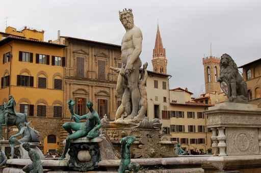 Statue Neptune Wall Decal