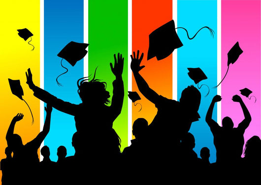 Happy Graduate Students Wall Decal