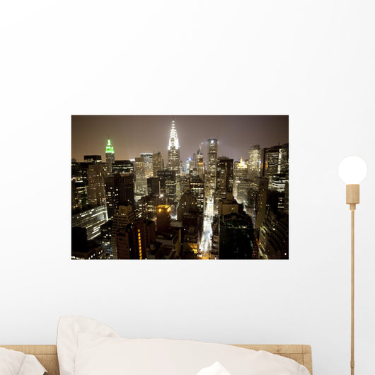 Manhattan Skyline Wall Decal Design 1