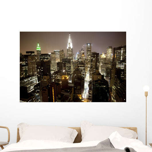 Manhattan Skyline Wall Decal Design 1