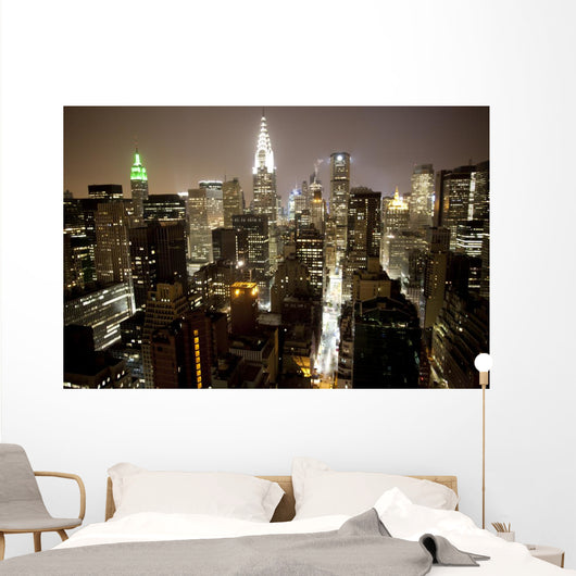 Manhattan Skyline Wall Decal Design 1