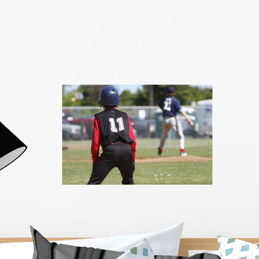 Runner First Base While Wall Decal