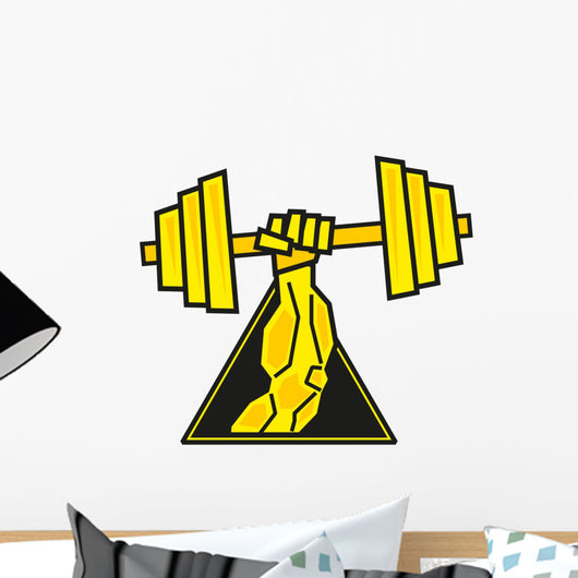 Weightlifting Barbell Wall Decal