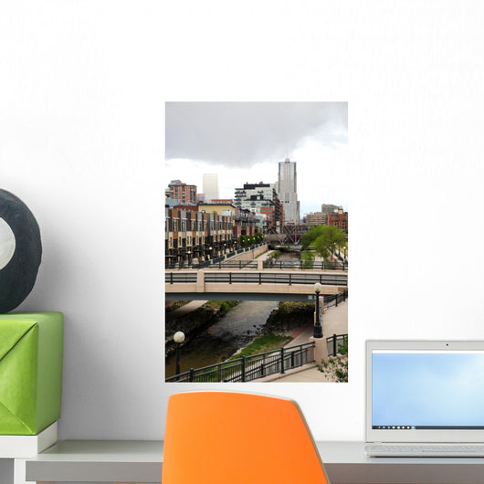 Denver Downtown with Platte Wall Decal