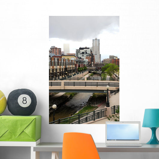 Denver Downtown with Platte Wall Decal