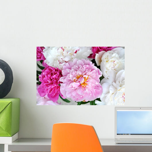Peonies Wall Decal Design 1