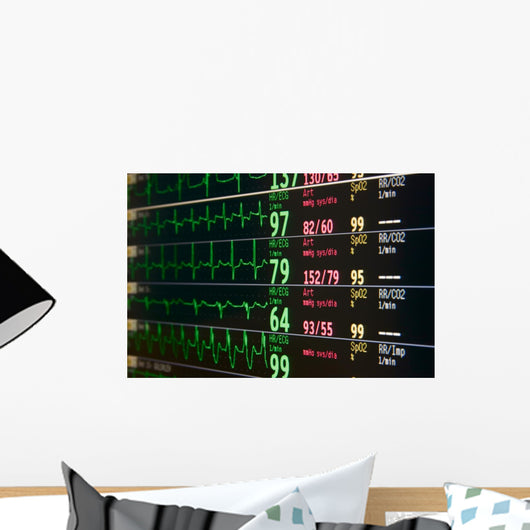 Intensive Care Unit Monitor Wall Mural