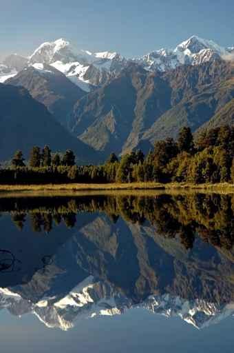Mount Cook and Reflections Wall Decal