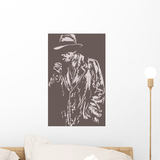 Man Hat Graffiti Style Wall Decal