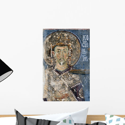 Emperor Constantine Fresco Painting Wall Decal