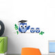 Owl Teacher and Pupils Wall Decal