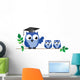 Owl Teacher and Pupils Wall Decal