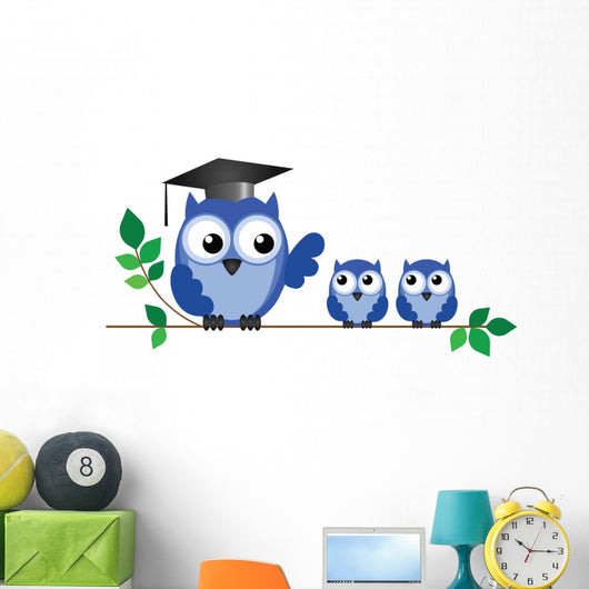 Owl Teacher and Pupils Wall Decal