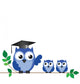 Owl Teacher and Pupils Wall Decal