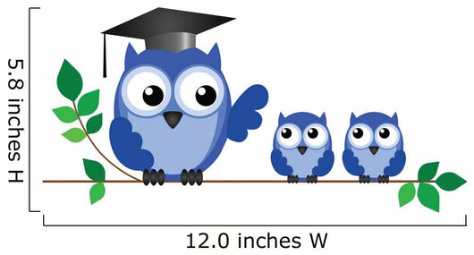 Owl Teacher and Pupils Wall Decal