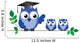Owl Teacher and Pupils Wall Decal