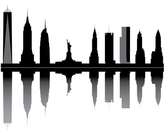 New York Skyline Wall Decal