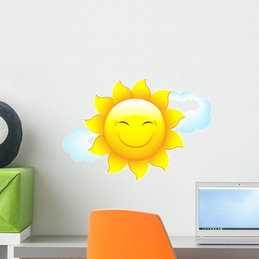 Sun and Cloud Wall Decal