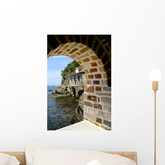 Traditional House Tropical Beach Wall Decal