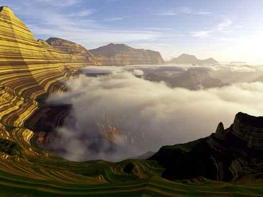 Mighty Stratified Landscape Wall Decal