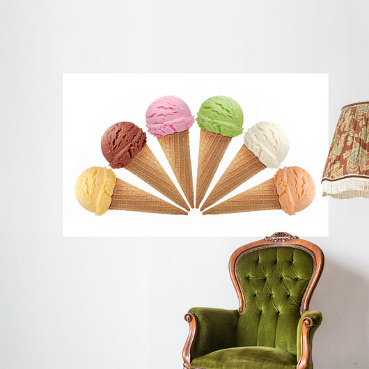 Mixed Ice Cream Wall Decal