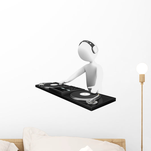 DJs Work Wall Decal
