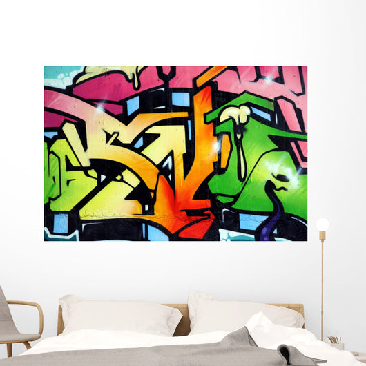 Classic Text Graffiti Wall Decal