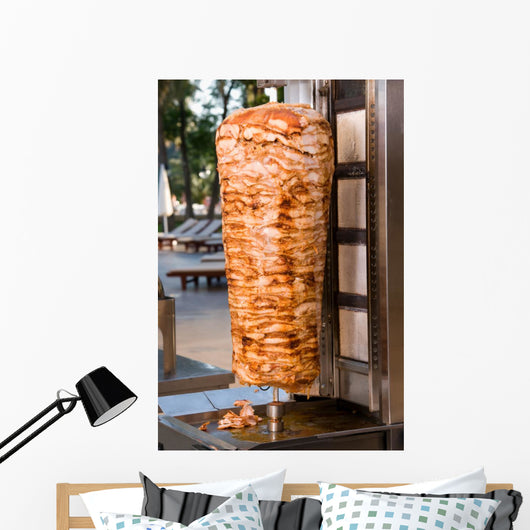 Doner Kebab Rotisserie Spit Wall Decal