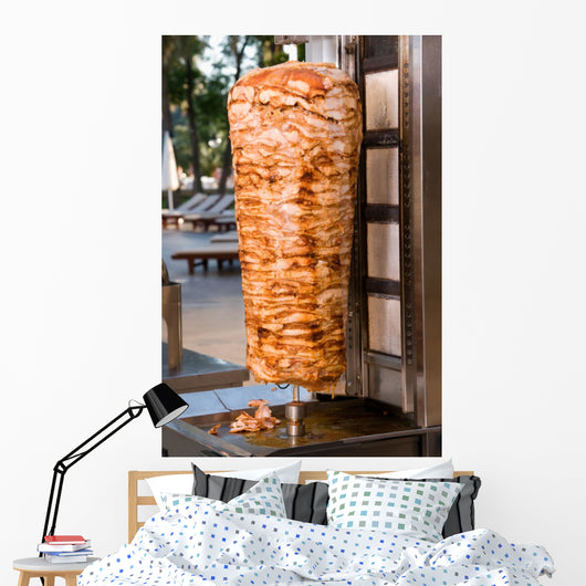 Doner Kebab Rotisserie Spit Wall Decal