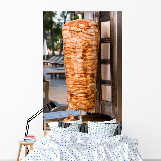 Doner Kebab Rotisserie Spit Wall Decal