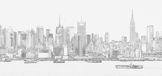 Manhattan Outline Wall Decal