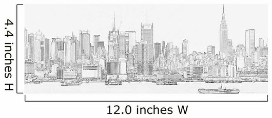 Manhattan Outline Wall Decal