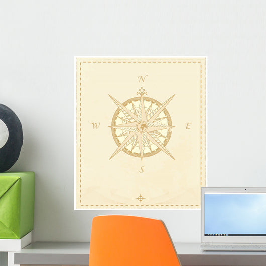 Compass Wind Rose Wall Decal