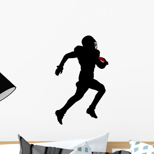 American Football Silhouette Wall Decal Design 1