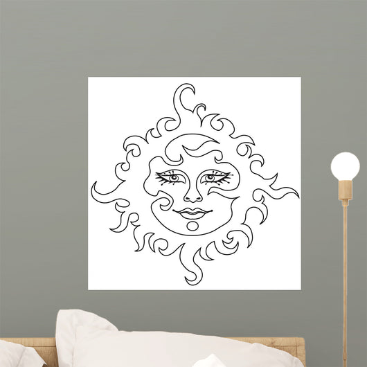 Sun Vector Wall Decal