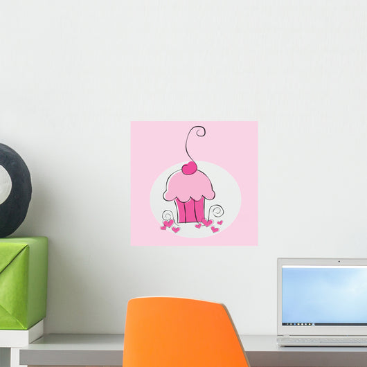 Cute Simple Cupcake Wall Decal