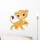 Brave Lion Cub Wall Decal