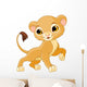 Brave Lion Cub Wall Decal