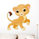 Brave Lion Cub Wall Decal