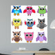 Cartoon Owls Wall Decal