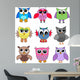 Cartoon Owls Wall Decal