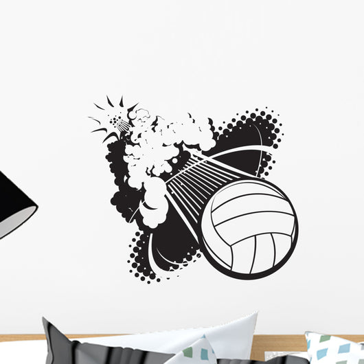 Sonic Boom Volleyball Wall Decal