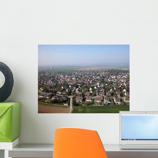 Vue Aerienne Village L'oise Wall Decal