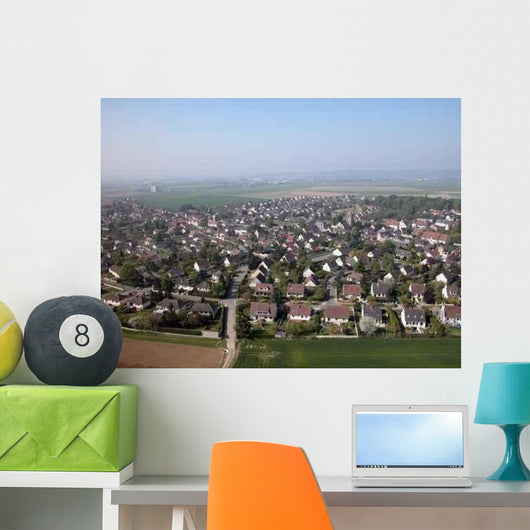 Vue Aerienne Village L'oise Wall Decal
