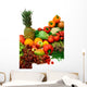 Vibrant Vegetables and Fruits Wall Decal
