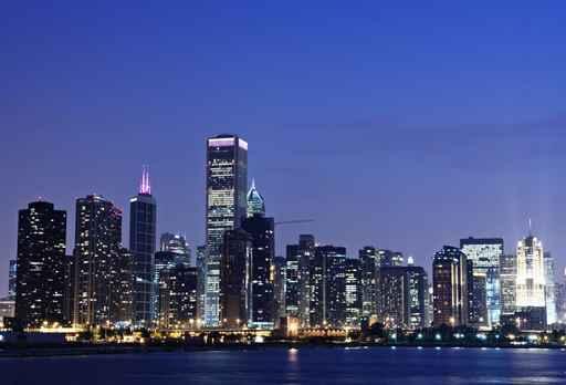Blue Chicago Wall Decal