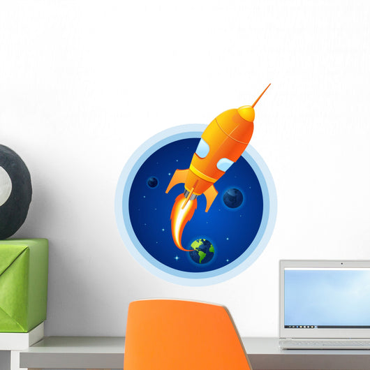 Rocket Take off from Wall Decal