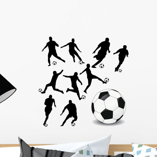 Soccer Players Wall Mural